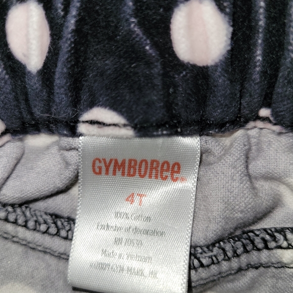 🎀 Vintage Gymboree Très Fabulous Black & Pink Velour Polkadot Skirt 4T - Picture 2 of 4